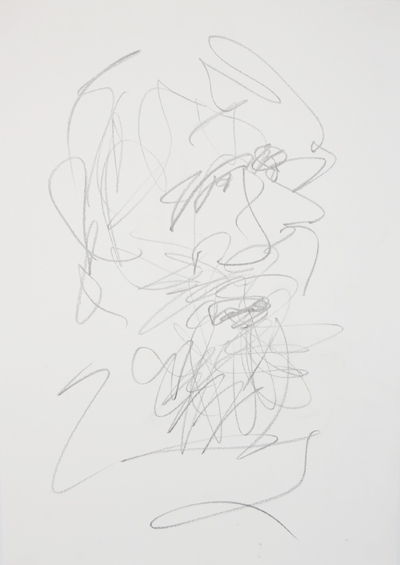 Grafito sobre papel blanco